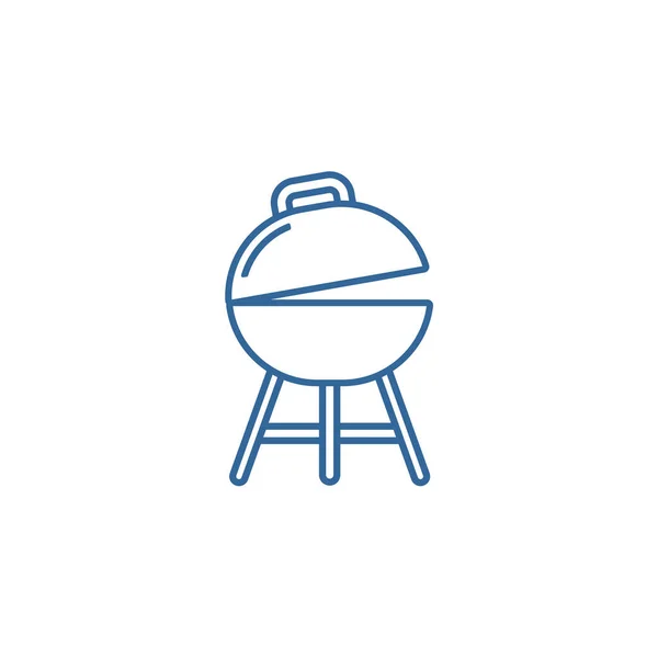 Grill Logo Tasarım Şablonu, Açık Logo Tasarım Konsepti, Simge Simgesi