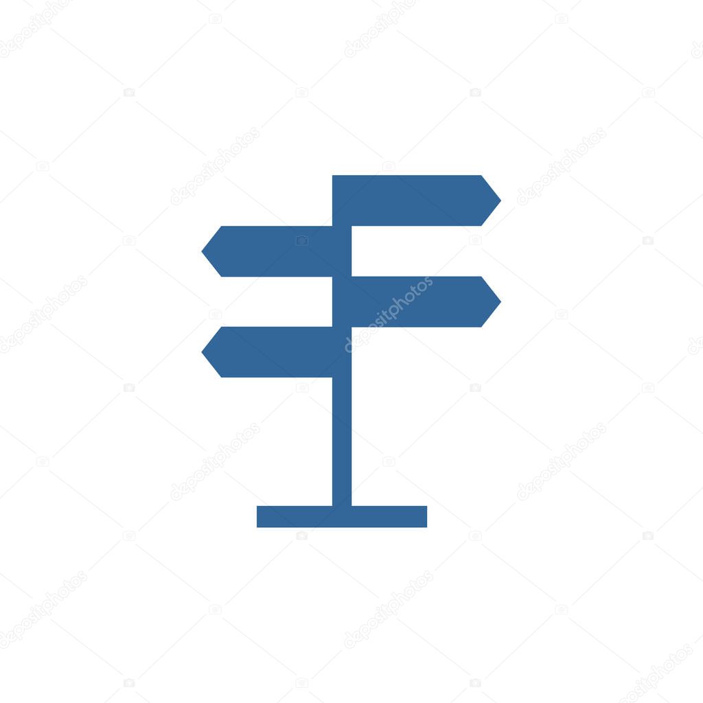 Signpost logo design vector template, Outdoor logo design concept, Icon symbol