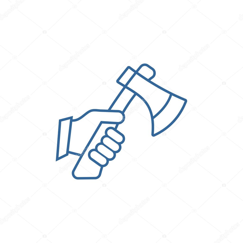 Ax outdoor logo design vector template, Outdoor logo design concept, Icon symbol