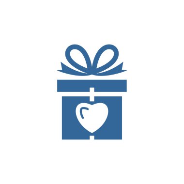 Hediye simgesi tasarım vektör şablonu, Parti tasarım konsepti, simge sembolü, illüstrasyon