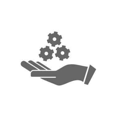 Teknik simge vektörü, Mühendislik basit simge şablonu, Yaratıcı Ayar simgesi tasarımı, İllüstrasyon