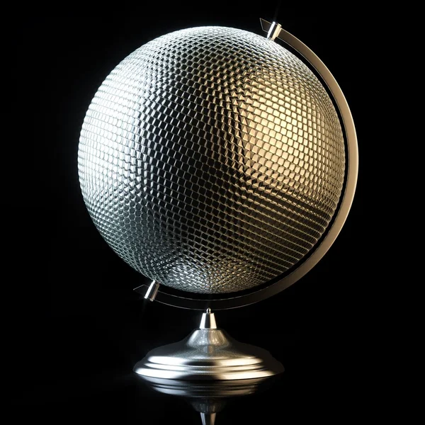 Image conceptuelle du ballon disco dans la vue du globe — Photo