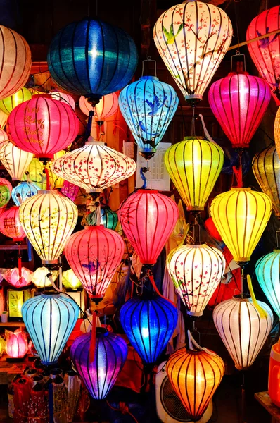 Close up shot of some traditional Colorful lanterns — Stock Photo, Image