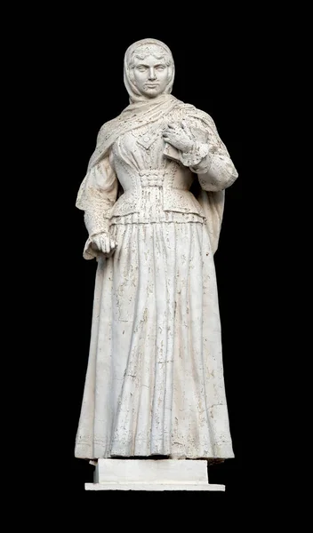 Statue Von Khurshidbanu Natavan Der Fassade Des Nizami Museums Für — Stockfoto