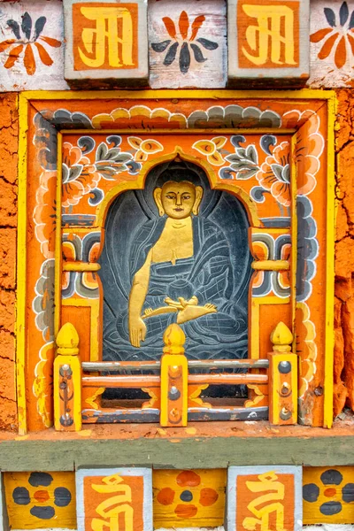 Detail Einer Chorten Dochula Pass Bhutan — Stockfoto