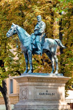 Della Indipendenza, Bologna, İtalya 'daki Giuseppe Garibaldi Anıtı