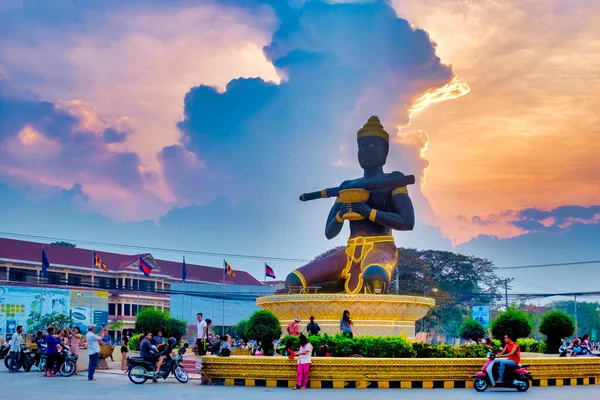 Dumbong Statue Battambang 柬埔寨 — 图库照片