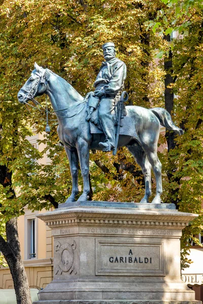 Monument Giuseppe Garibaldi Della Indipendenza Bologna Italy — 스톡 사진