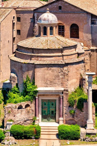 Tempio Romolo Roma Italia — Foto Stock