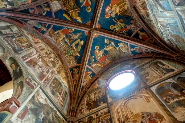 Voûtes Peintes Par Andrea Litio Dans Cathédrale Atri Italie — Photo