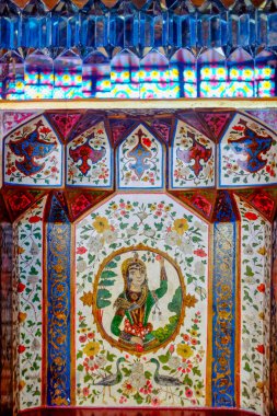 Shaki Khans, Sheki, Azerbaycan yazlık sarayının detayları.