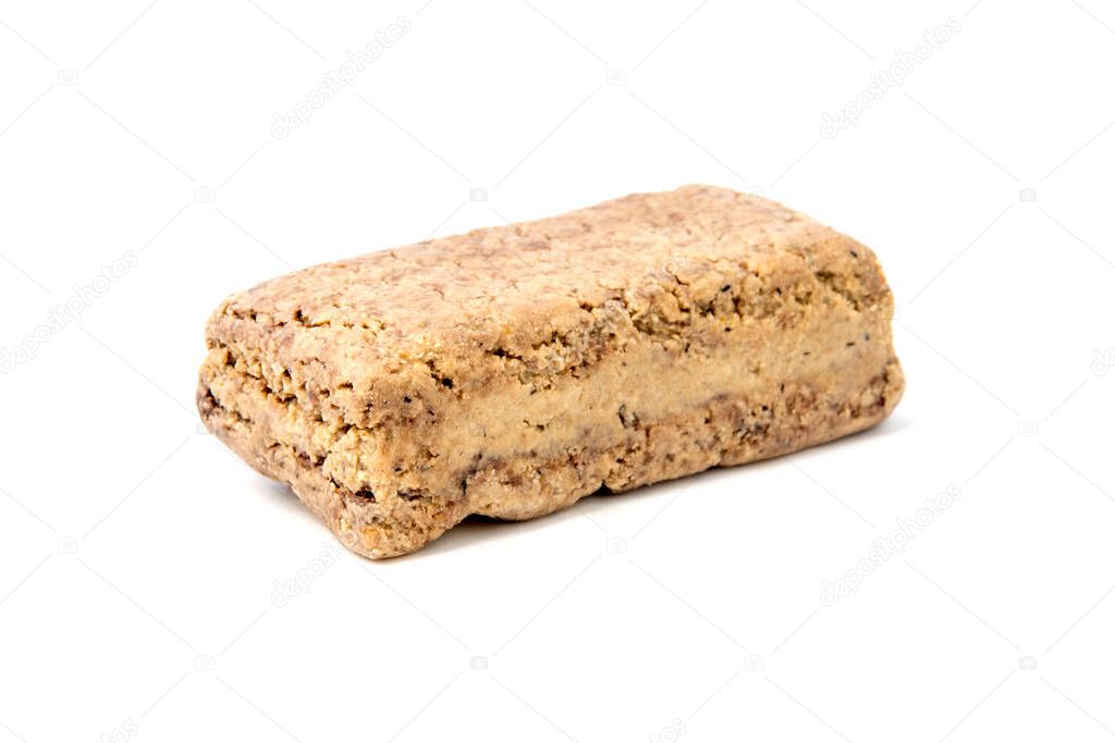 Sunflower halva on a white background