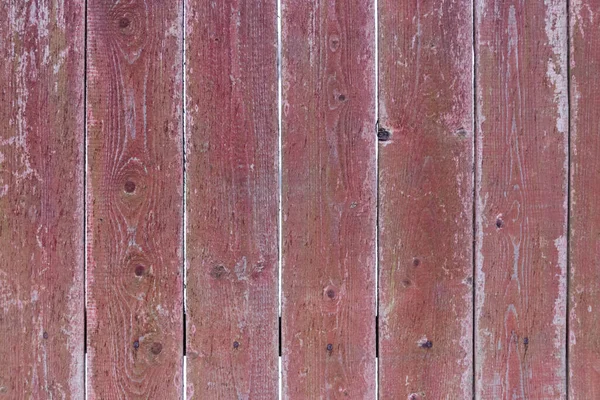 Stary Płot Drewnianych Desek Tło Faktura Malowanego Drewna Kolor Czerwony — Zdjęcie stockowe