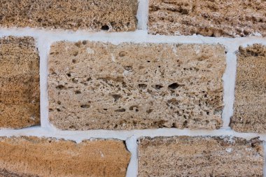 Malzeme dokusu oluşturuyorum. Deniz kabuklarından yapılmış tuğlalar. Arkaplan, doku