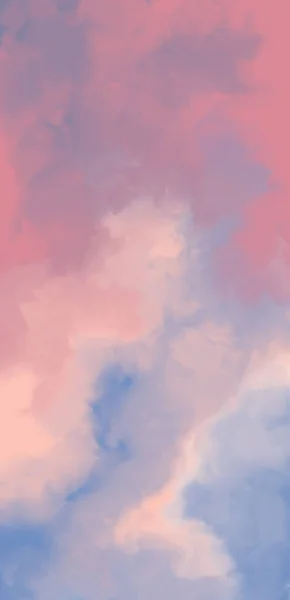 Abstract Heavenly Watercolor Background Blue Purple Pink Colors Copy Space — 图库照片