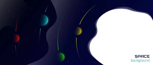 Vector Abstract Background Concept Space Infinite Universe Dark Background Fluid — 图库矢量图片