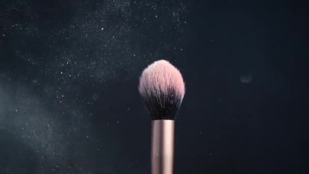 Make Borstel Met Een Highlighter Die Zich Effectief Verspreidt Verschillende — Stockvideo