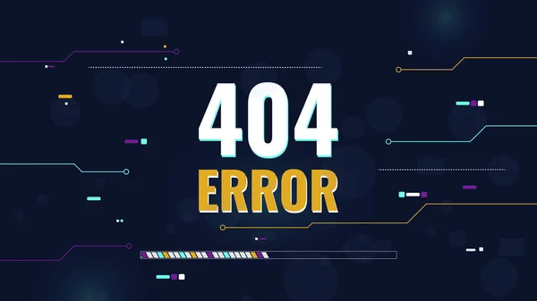 Konsep kesalahan 404. Halaman tak ada - Stok Vektor
