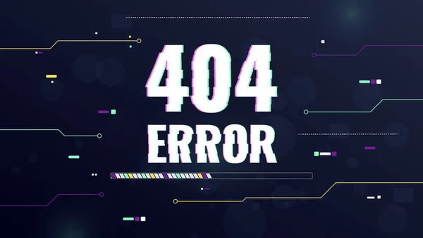 404 concetto di errore. Pagina inesistente. Errore nel sito. — Vettoriale Stock