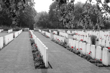 First World War cemetery in Belgium Flanders clipart
