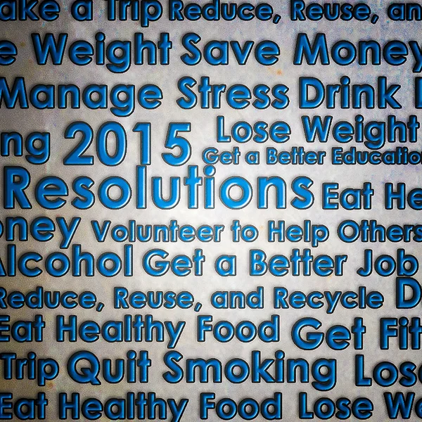 Resolution for the new year 2015 new start — Stock Photo, Image