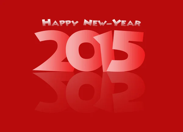 A Happy new year red with  2015 — Stock Photo, Image