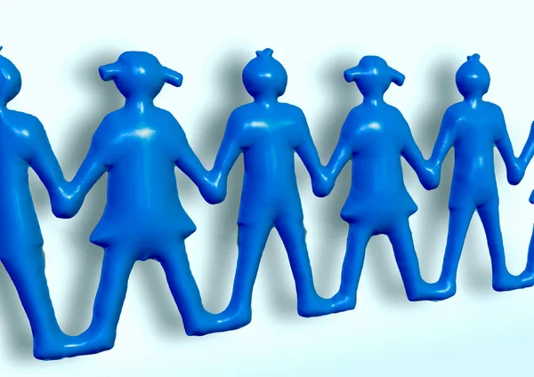 Team holding hands keywords teamwork better together — Stock Photo, Image