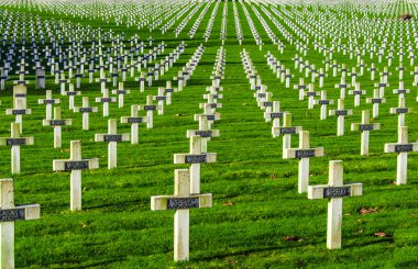 Cemetery world war one in France Vimy La Targette clipart