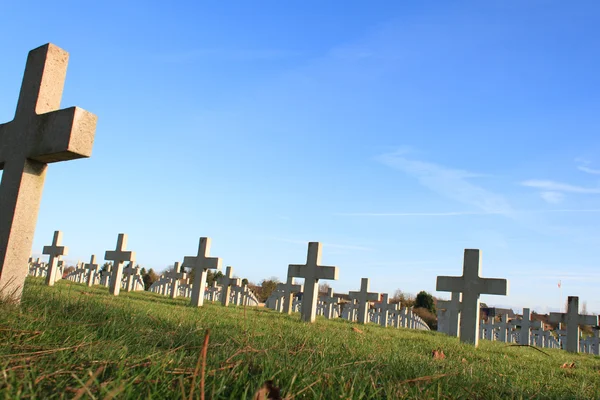 Hřbitov první světové války ve Francii Vimy La Targette — Stock fotografie