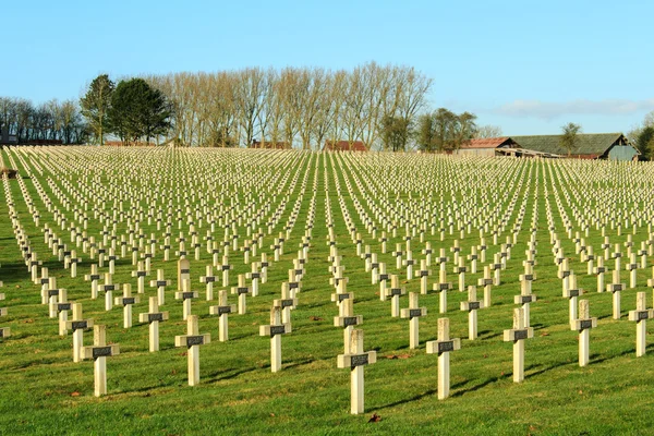 Cementerio Primera Guerra Mundial en Francia Vimy La Targette —  Fotos de Stock