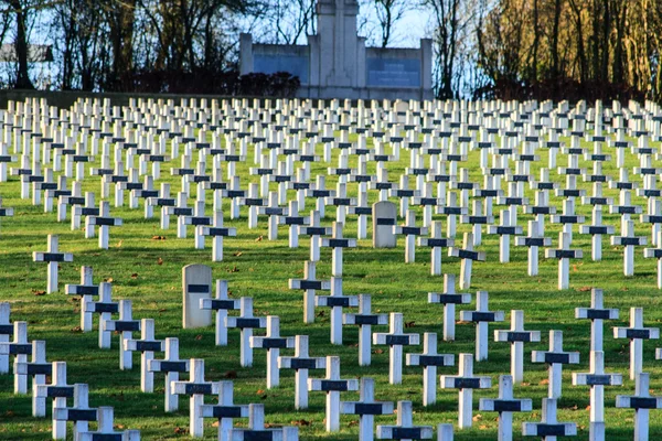 公墓世界战争之一在法国维米拉 Targette — 图库照片