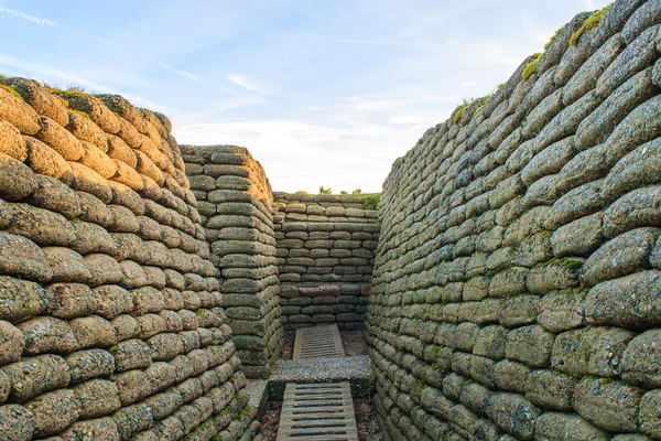 The trenches on battlefield of Vimy ridge France — Stock Photo, Image