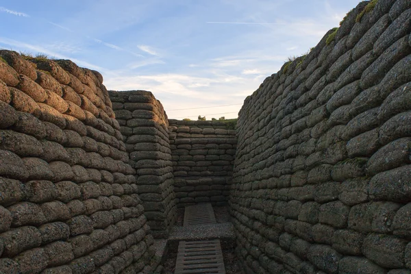 The trenches of the battlefield at Vimy France — Stock Photo, Image