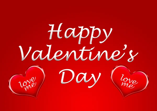 Happy valentine's day card background with heart — Stock Photo, Image