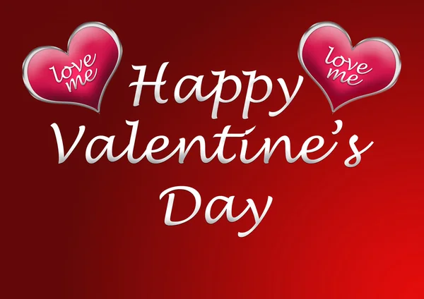 Happy valentine's day card background with heart — Stock Photo, Image