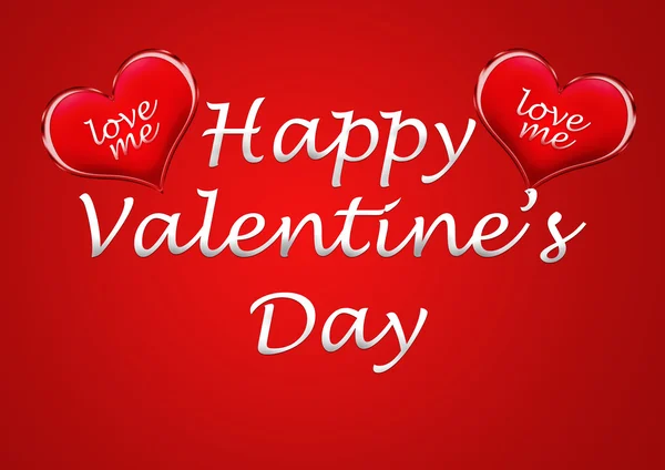 Happy valentine's day card background with heart — Stock Photo, Image