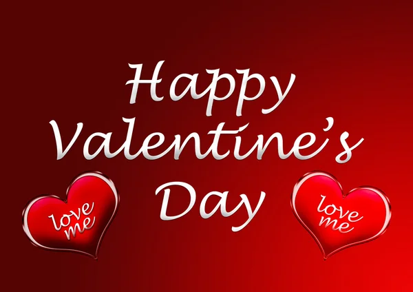 Feliz tarjeta de San Valentín fondo con corazón —  Fotos de Stock