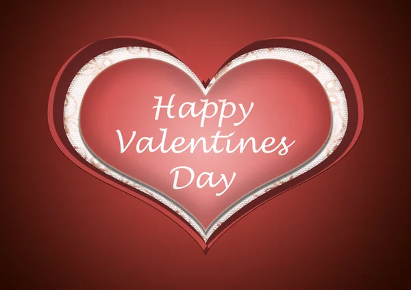 Happy valentine's day heart — Stock Photo, Image