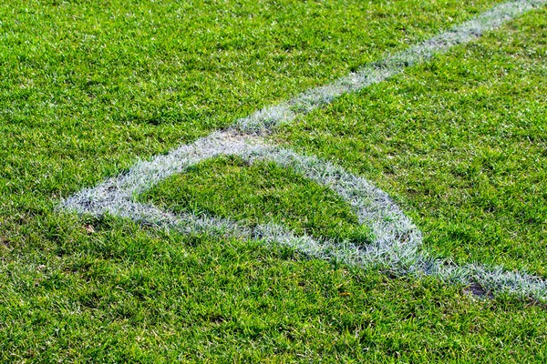 Corner point on the football field soccer — Stock Photo, Image