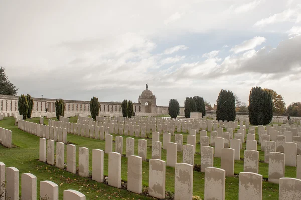 Cemetery fallen soldiers in World War I Flanders Belgium — Stock Photo, Image