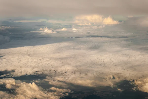 View from off the plane on clouds — Stock Photo, Image