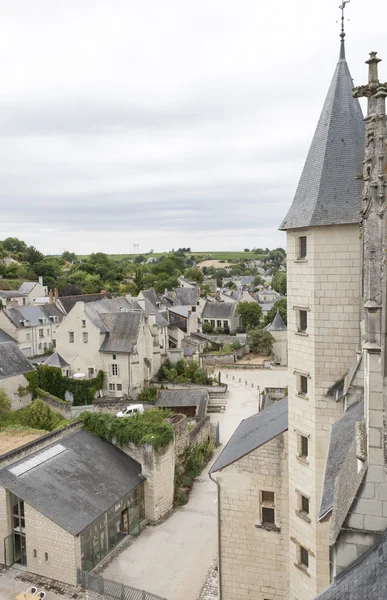 Vy av en gammal fransk stad — Stockfoto