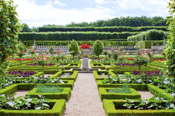 Jardines del Castillo en el Valle del Loira en Francia —  Fotos de Stock