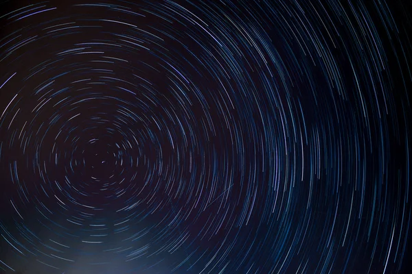 Circle star trail at the north pole star Royalty Free Stock Images