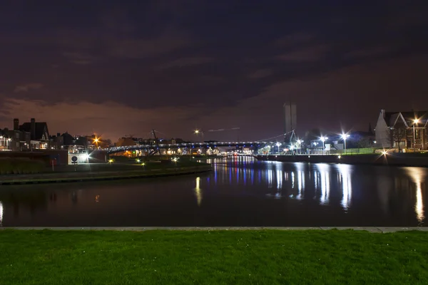 Kortrijk Bélgica en nigth —  Fotos de Stock