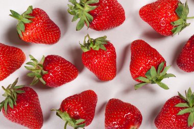 Taze olgun çilek. Arka plan çilek.