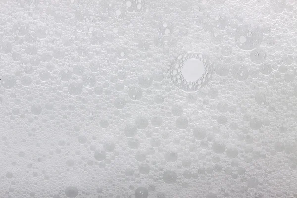 Foam bubbles abstract white background. — Stock Photo, Image