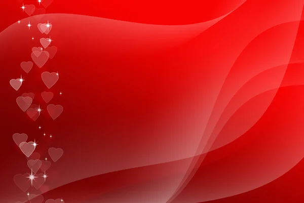 Abstract fashion red fractal waves — Stock Photo, Image