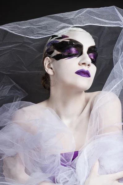 Retrato de una chica con maquillaje creativo —  Fotos de Stock