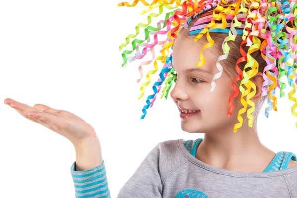 Retrato de una niña feliz. —  Fotos de Stock